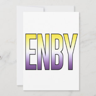ENBY - Nichtbinär Feiertagskarte