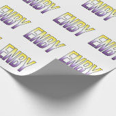 ENBY - nichtbinär Geschenkpapier (Ecke)