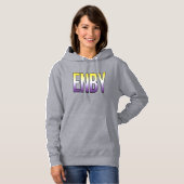 ENBY - nichtbinär Hoodie (Vorne ganz)