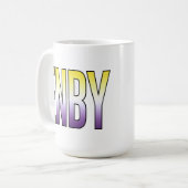 ENBY - nichtbinär Kaffeetasse (Vorderseite Links)
