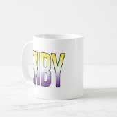 ENBY - nichtbinär Kaffeetasse (Vorderseite Links)