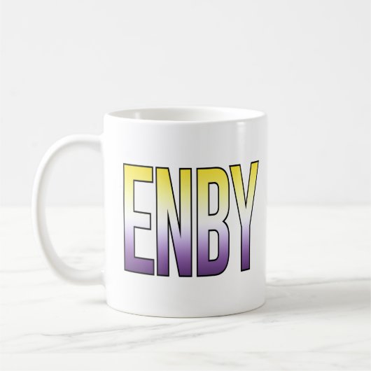 ENBY - nichtbinär Kaffeetasse (Links)