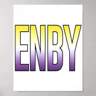 ENBY - Nichtbinär Poster