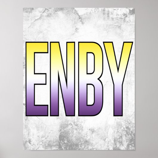 ENBY - nichtbinär Poster (Vorne)