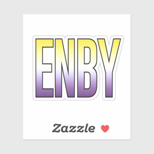 ENBY Nonbinary Aufkleber (Blatt)