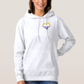 Enby Pride Heart Hoodie (Vorderseite)