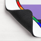 Enby Pride Heart Mousepad (Ecke)