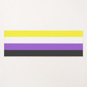Enby Pride (nichtbinäre Markierung) Yogamatte (Vorderseite (Horizontal))