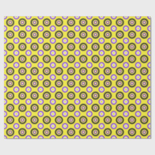 Enby Stolz / Gelbe Blume Umhüllung Geschenkpapier (Flach)