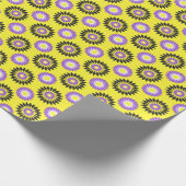 Enby Stolz / Gelbe Blume Umhüllung Geschenkpapier (Ecke)