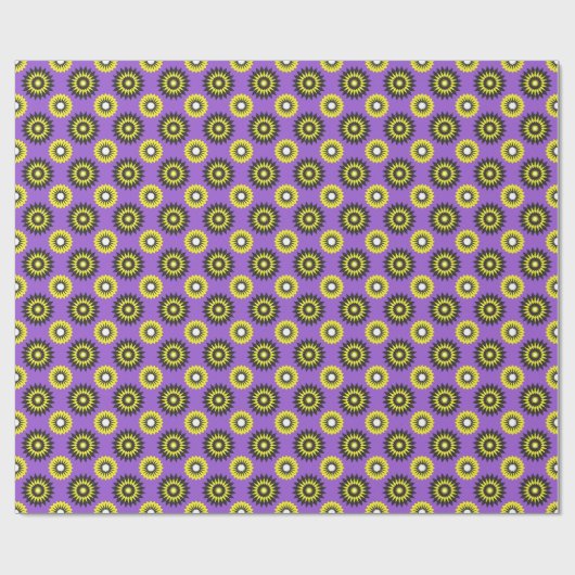 Enby Stolz / lila Blume Geschenkpapier (Flach)