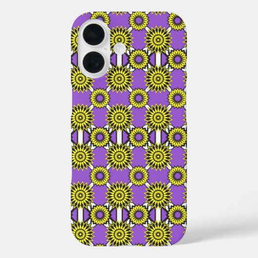 Enby Stolz / lila Spiegelmuster Blume C Case-Mate iPhone Hülle (Rückseite)