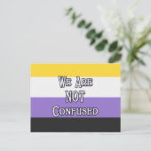 Enby We are... Postkarte (Stehend Vorderseite)