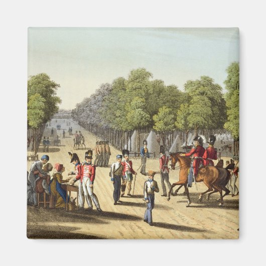 Encampment of the British Army in the Bois de Boul Magnet (Vorne)