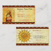 Encantador De Serpientes AZTEC TRADING POST TATTOO Visitenkarte (Vorne/Hinten)