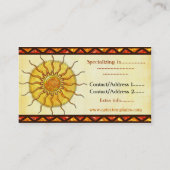 Encantador De Serpientes AZTEC TRADING POST TATTOO Visitenkarte (Rückseite)