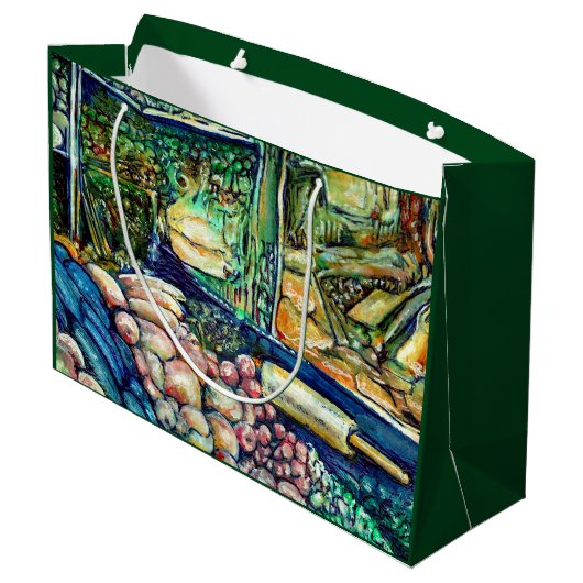 Enceladus Große Geschenktüte (Rückseite Schrägansicht)