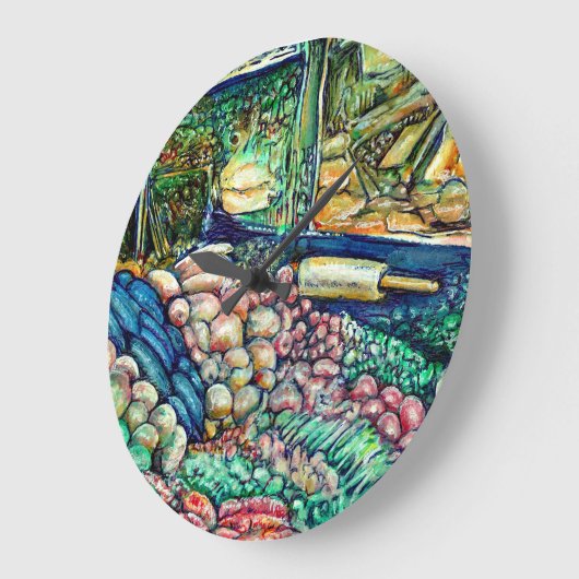 Enceladus Große Wanduhr (Winkel)