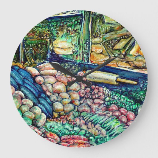 Enceladus Große Wanduhr (Vorderseite)