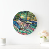 Enceladus Große Wanduhr (Zuhause)