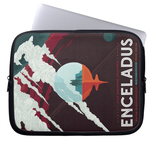 Enceladus Laptopschutzhülle (Vorderseite)
