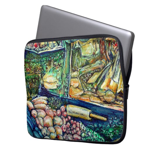 Enceladus Laptopschutzhülle (Vorderseite Links)