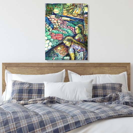 Enceladus Leinwanddruck (Insitu (Schlafzimmer))