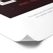 Enceladus Moon of Saturn Werbung für Weltraumtouri Poster (Ecke)