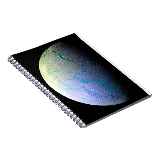 Enceladus Moon von Saturn Notizblock (Rechte Seite)