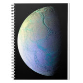 Enceladus Moon von Saturn Notizblock (Vorderseite)