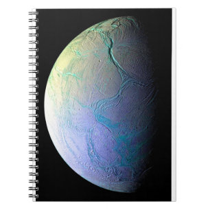 Enceladus Moon von Saturn Notizblock