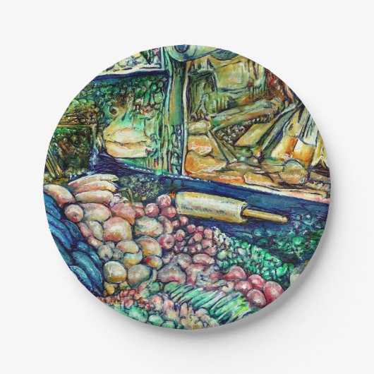 Enceladus Pappteller (Vorderseite)