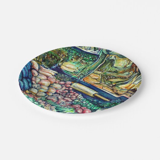 Enceladus Pappteller (Schrägansicht)