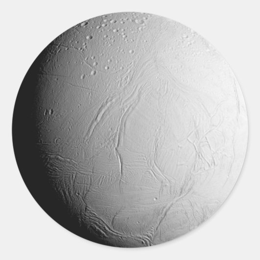 Enceladus Runder Aufkleber (Vorderseite)