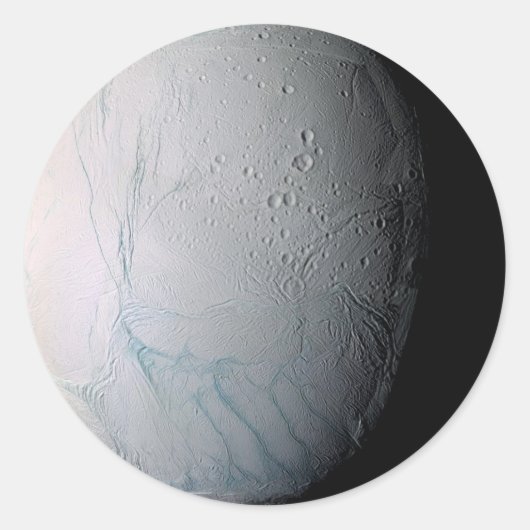 Enceladus Runder Aufkleber (Vorderseite)