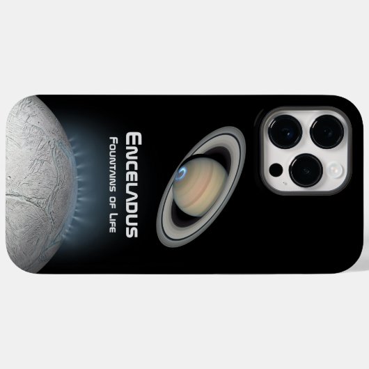 Enceladus Saturn Mondbrunnen Case-Mate iPhone Hülle (Rückseite (Horizontal))