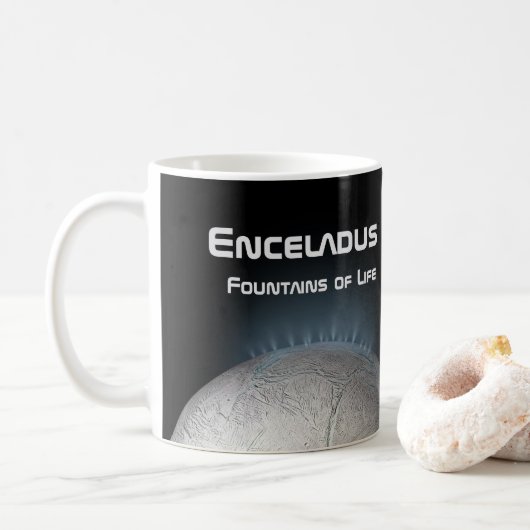 Enceladus Saturn Mondbrunnen Kaffeetasse (Mit Donut)