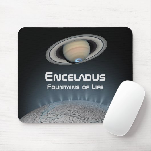 Enceladus Saturn Mondbrunnen Mousepad (Mit Mouse)