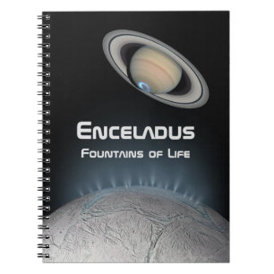 Enceladus Saturn Mondbrunnen Notizblock