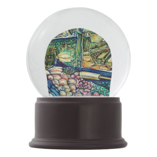 Enceladus Schneekugel (Vorderseite)