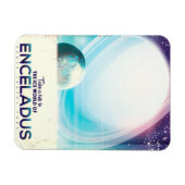 Enceladus Space Reise Vintage Poster Magnet (Horizontal)
