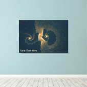 Enceladus unter dem Eis Leinwanddruck (Insitu (Holzboden))