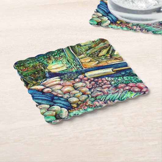 Enceladus Untersetzer (angewinkelt)