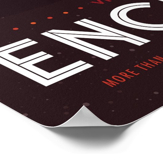 Enceladus Vintage Space Travel Poster (Ecke)