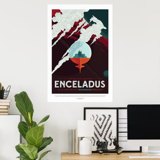 Enceladus | Zukunftsvisionen der NASA Poster (Heimbüro)