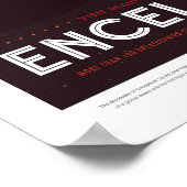 Enceladus | Zukunftsvisionen der NASA Poster (Ecke)