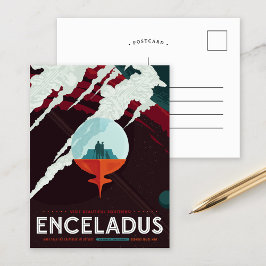 Enceladus | Zukunftsvisionen der NASA Postkarte