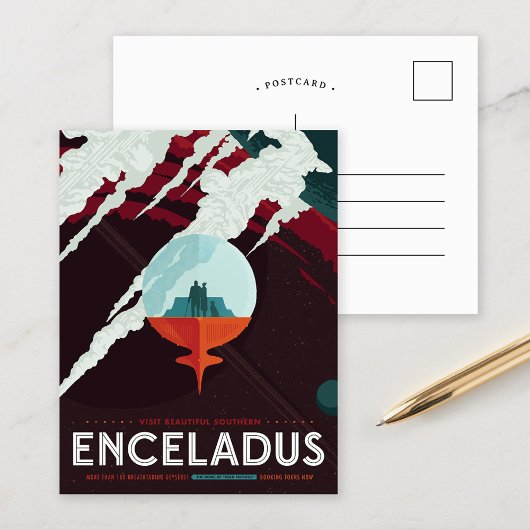 Enceladus | Zukunftsvisionen der NASA Postkarte