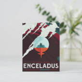 Enceladus | Zukunftsvisionen der NASA Postkarte (Stehend Vorderseite)