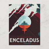 Enceladus | Zukunftsvisionen der NASA Postkarte (Vorderseite)